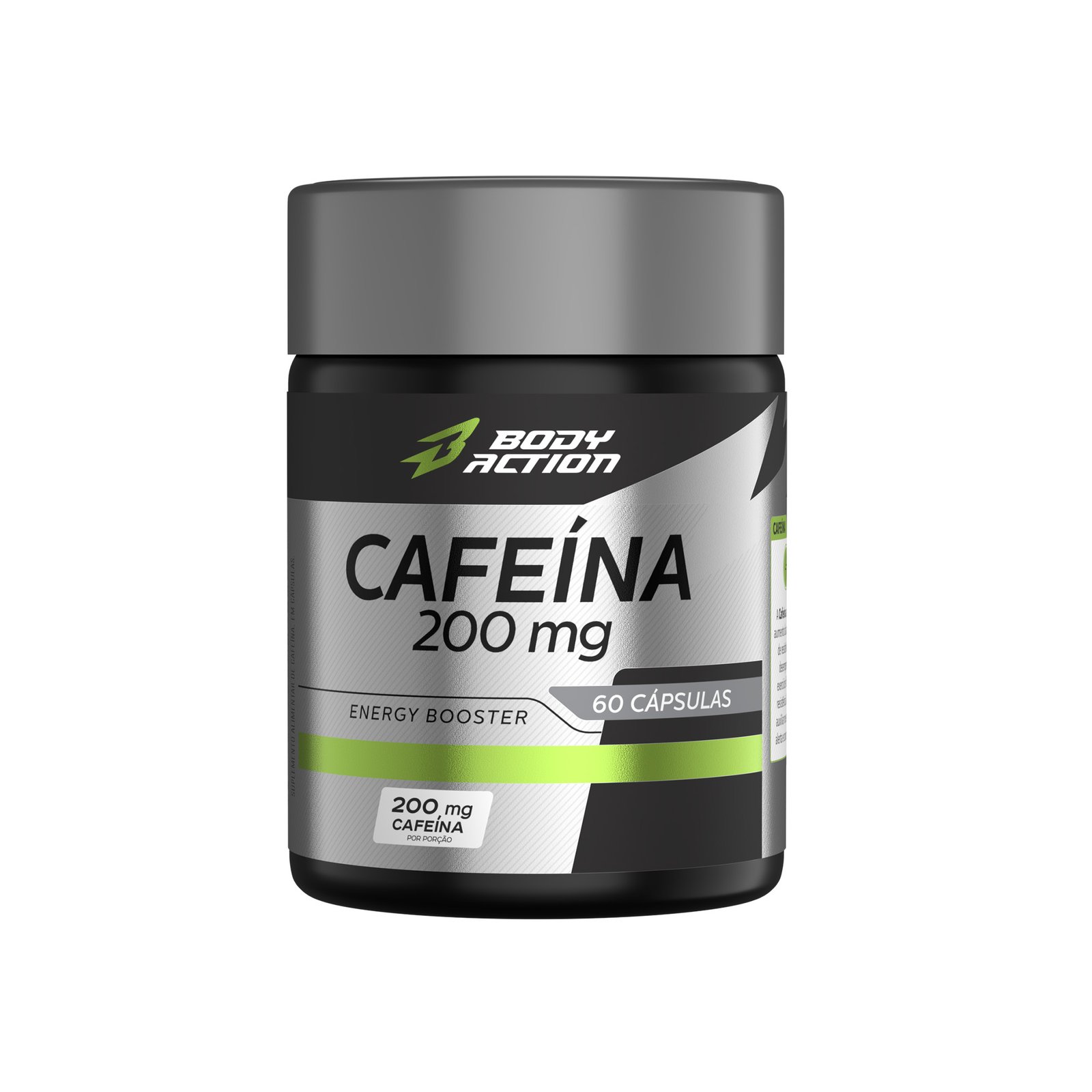 Cafeína 200mg  60 Cápsulas