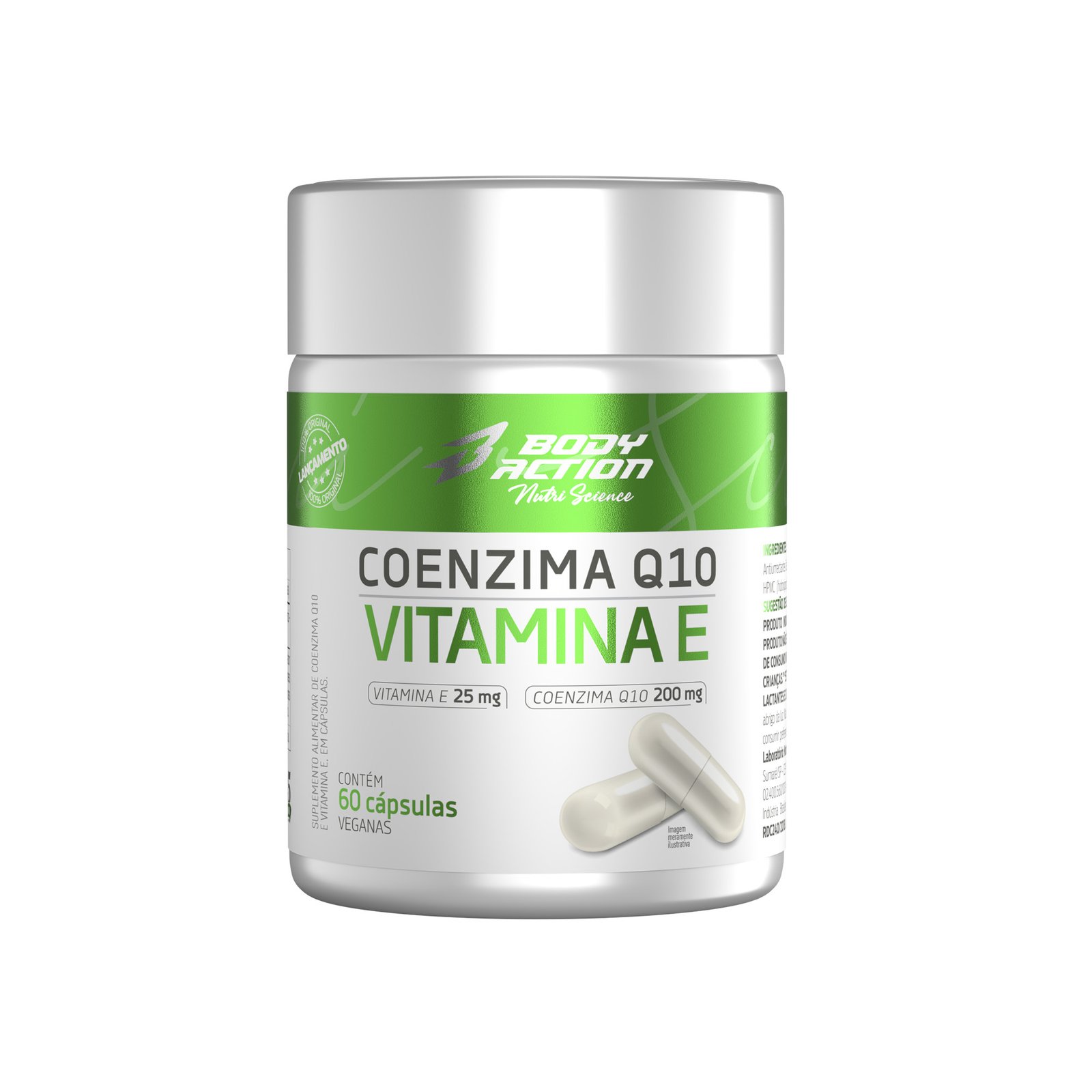 Coenzima Q10 + Vitamina E  60 Cápsulas