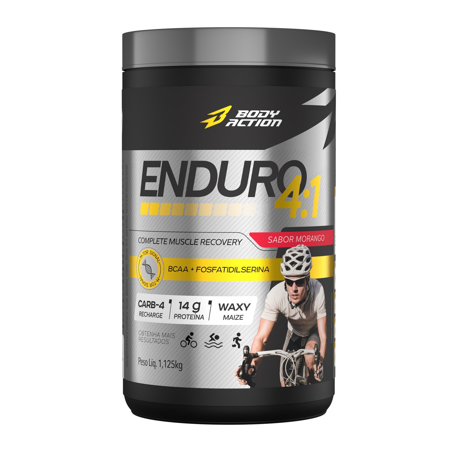 Enduro 41  Carboprotein Morango  1,1kg