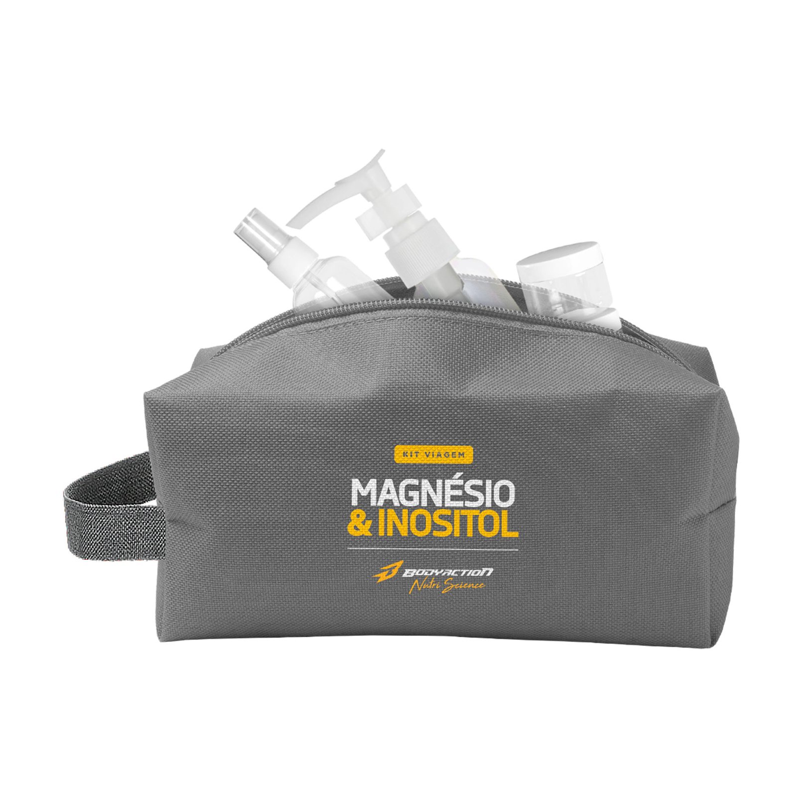 Kit Necessaire + Frascos  Material Resistente