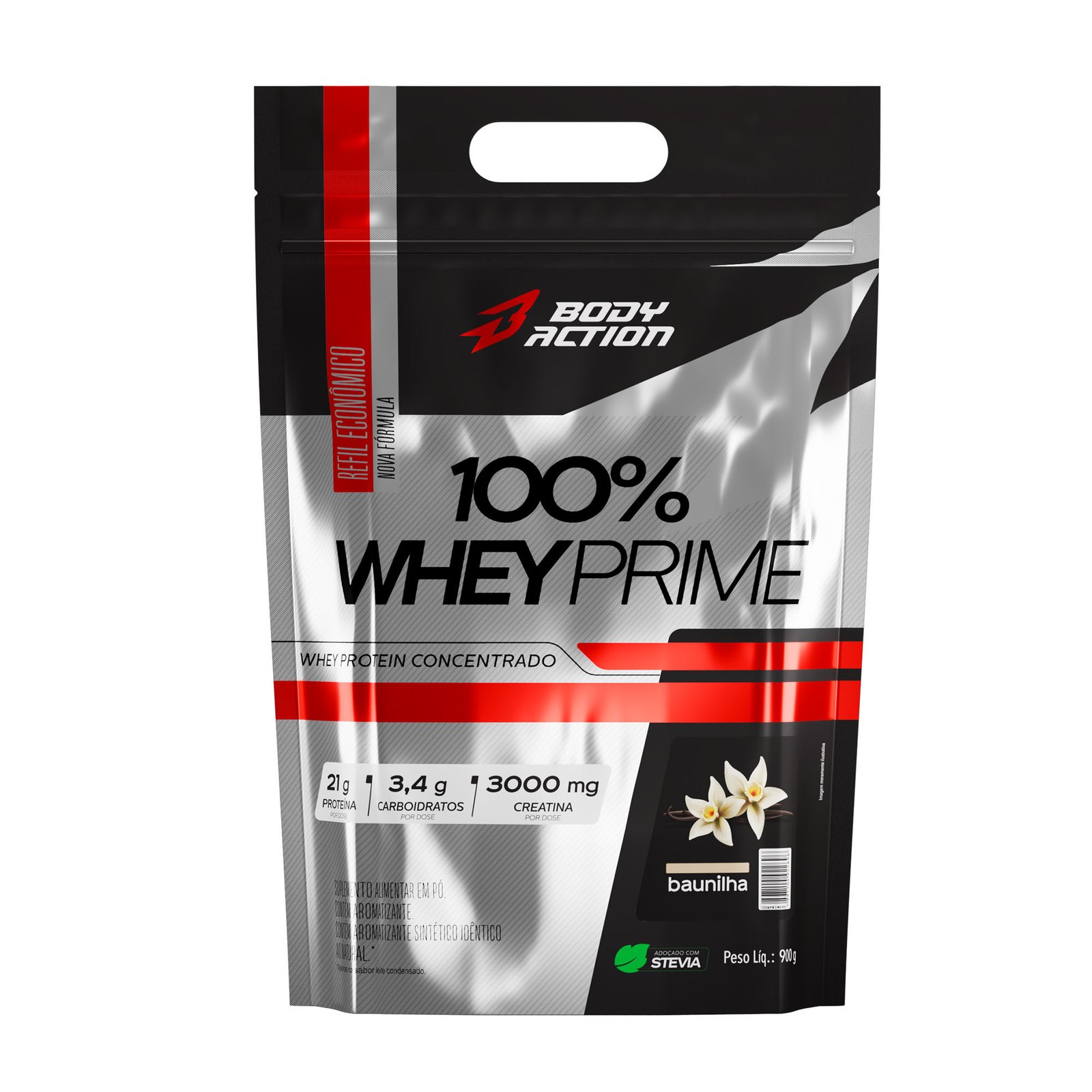 Whey Protein  100% Whey Prime  Refil  21g Proteína  900g