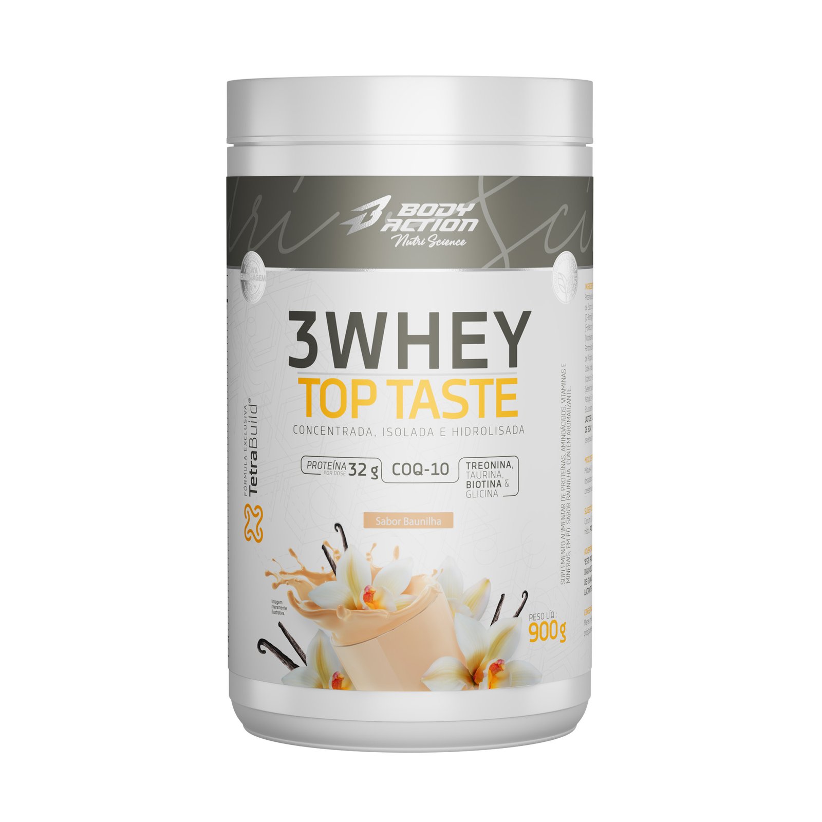 Whey Protein  3 Whey Top Taste  32g Proteína  900g
