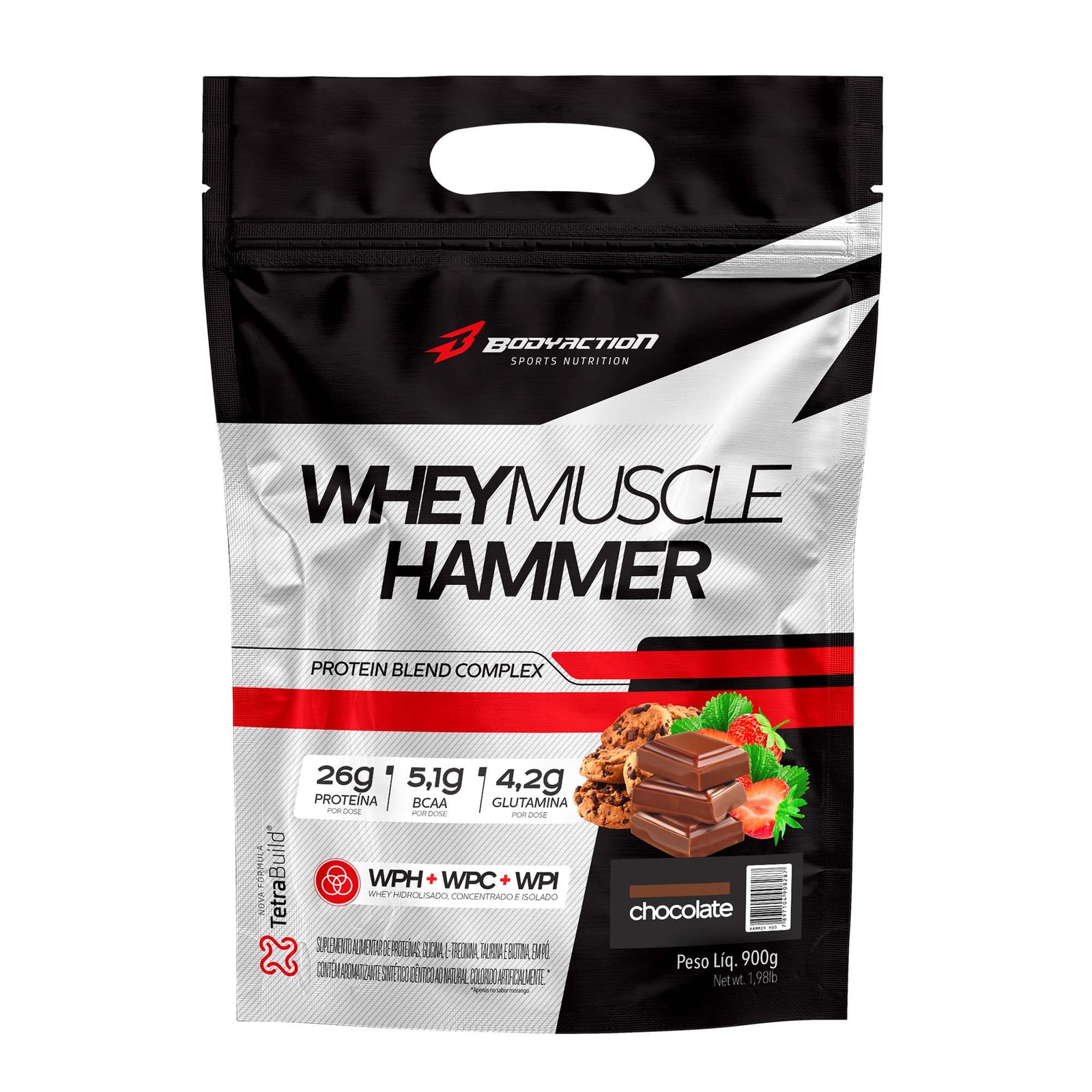 Whey Protein  Whey Muscle Hammer  26g Proteína   900g